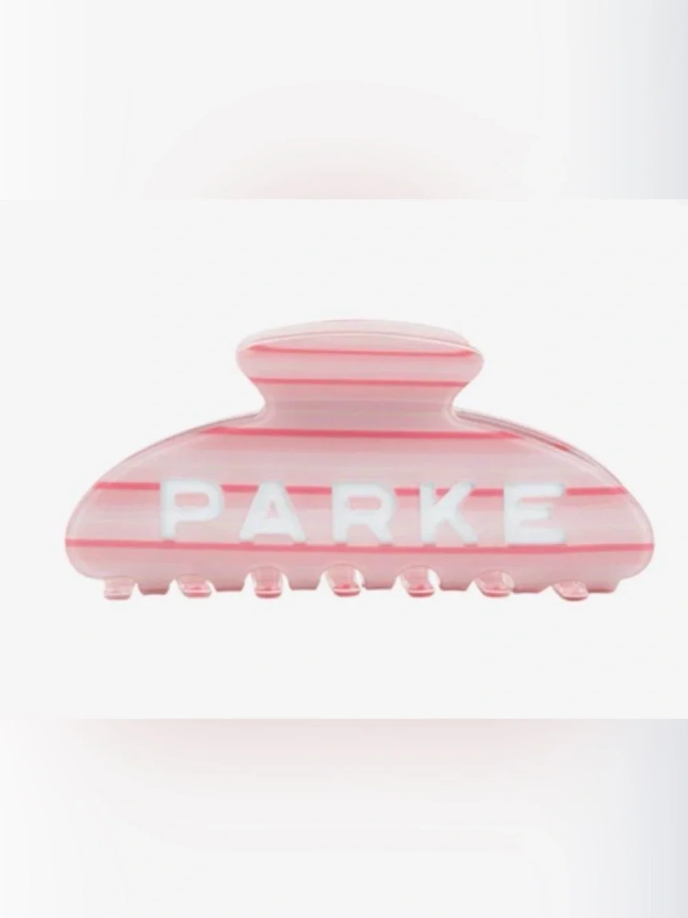 Parke It’s Girl Striped Pink Hair Claw New!